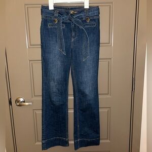 Anthropologie Belted Jeans